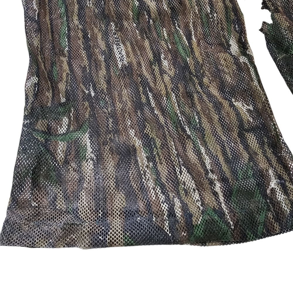 Vtg Rare Rattlers Brand Real Tree Mesh Camo Men's Hunting Jacket & Pants Size L - Picture 7 of 7